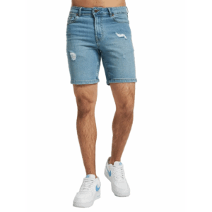 Férfi térdnadrág kék Denim project