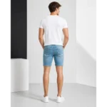 Férfi térdnadrág kék Denim project