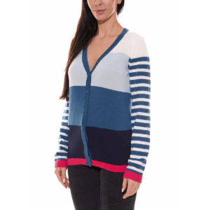 Kangaroos női csíkos felső kék