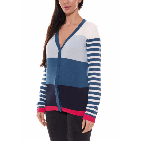 Kangaroos női csíkos felső kék