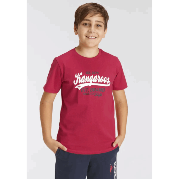 Kangaroos gyerek póló piros