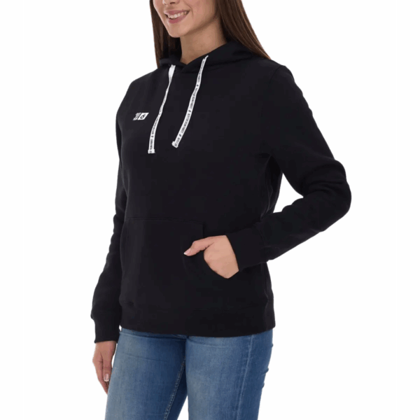 Női kapucnis fekete pulóver Outfitter