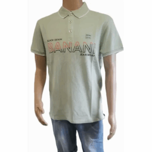 Bruno Banani zöld galléros férfi póló