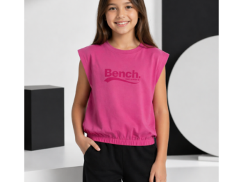 Kislány póló Bench rózsaszín