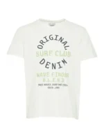 fehér denim surf club férfi póló