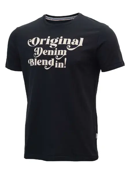 Férfi fekete Blend Original Denim póló
