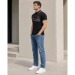 Bruno Banani fekete galléros férfi póló3