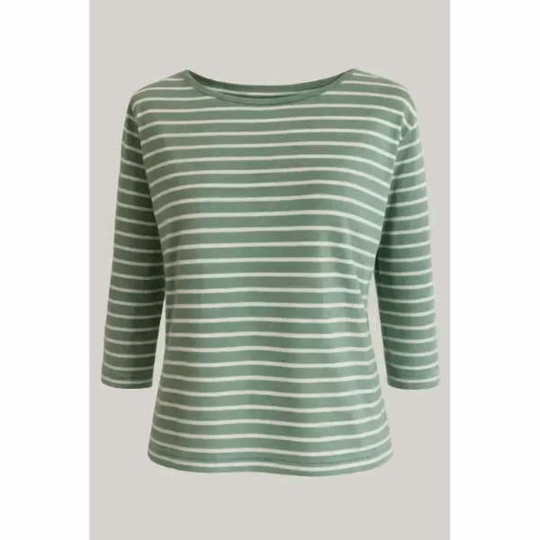 Női Hailys zöld csíkos póló