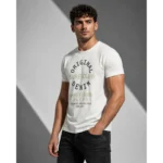 Fehér Denim Surf Club férfi póló
