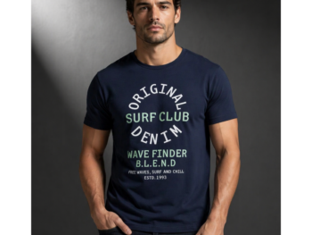 Kék Denim Surf Club férfi póló