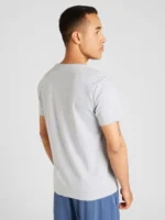 szürke denim surf club férfi póló, pamut férfi póló, surf club póló, nyomott mintás felső, férfi póló nyárra, szürke férfi felső