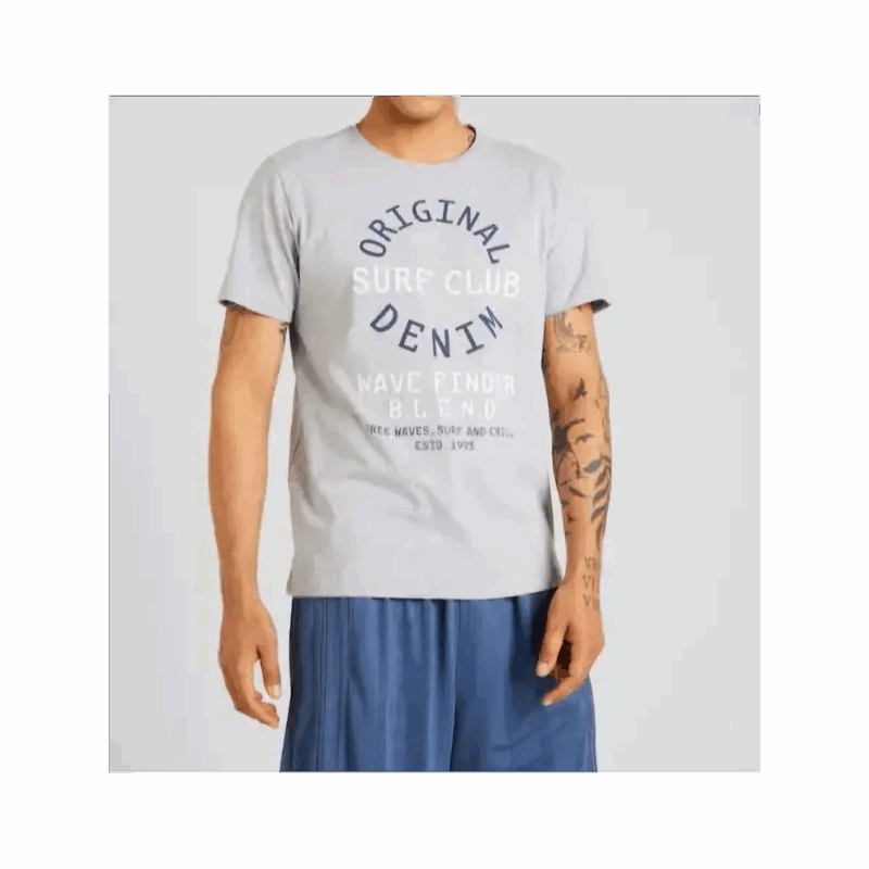 Szürke Denim Surf Club férfi póló