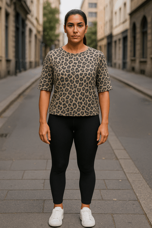 Hailys leopárd mintás női felső